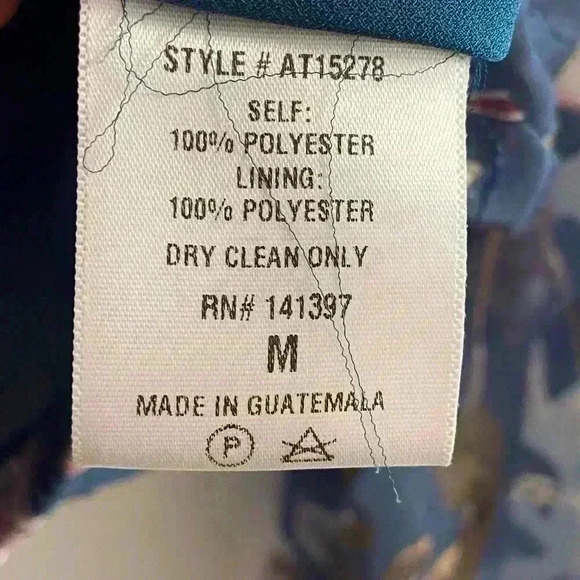 ASTR the label surplice teal floral burnout blouse crossover Medium - Picture 7 of 10